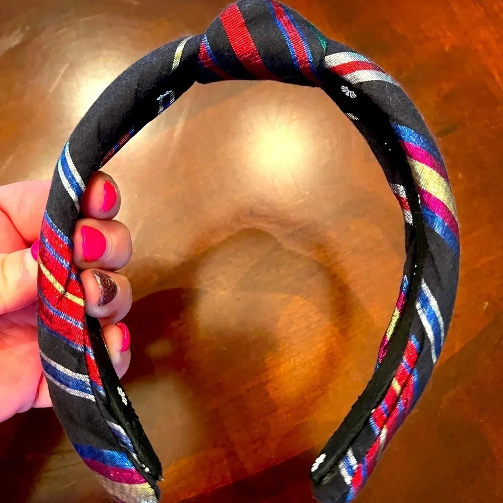 LELE SADOUGHI x CREWCUTS Girls Metallic Plaid Headband